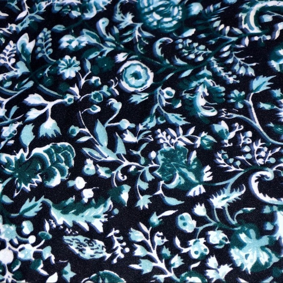 Teal Print LuLaRoe Leggings - Picture 2 of 2